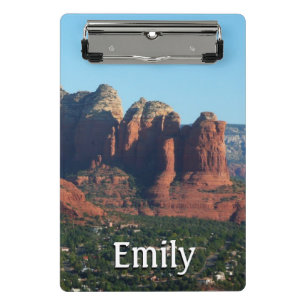 Coffee Pot Rock I in Sedona Arizona Mini Clipboard