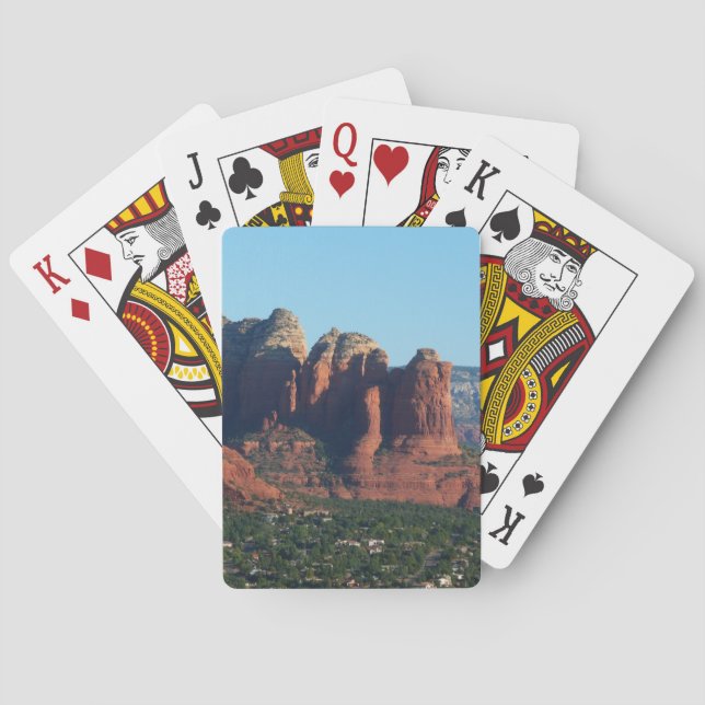 Coffee Pot Rock I in Sedona Arizona Playing Cards (Back)