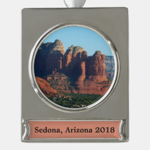 Coffee Pot Rock I in Sedona Arizona Silver Plated Banner Ornament