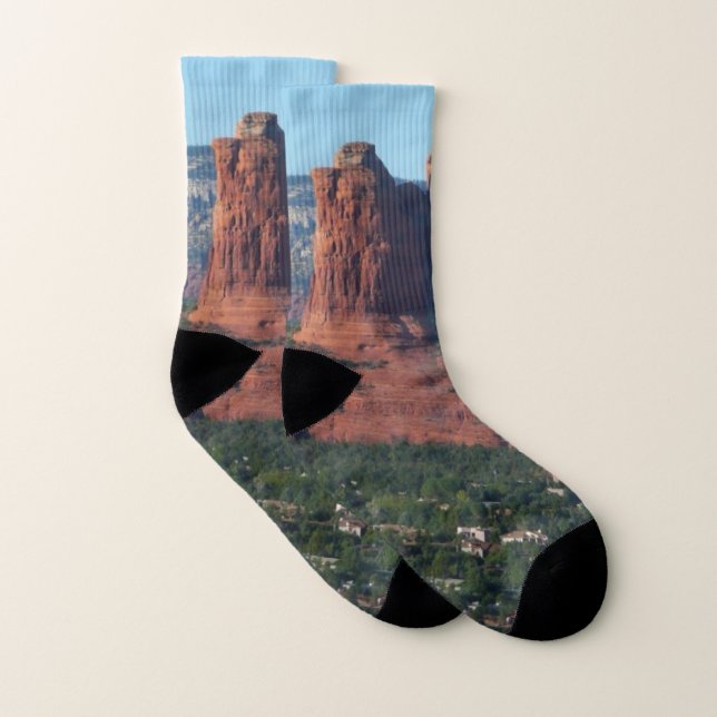 Coffee Pot Rock I in Sedona Arizona Socks (Pair)