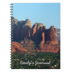Coffee Pot Rock I in Sedona Arizona Spiral Notebook