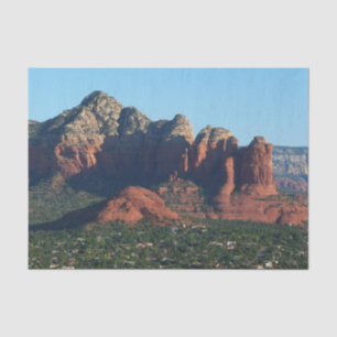 Coffee Pot Rock I in Sedona Arizona Tissue Paper