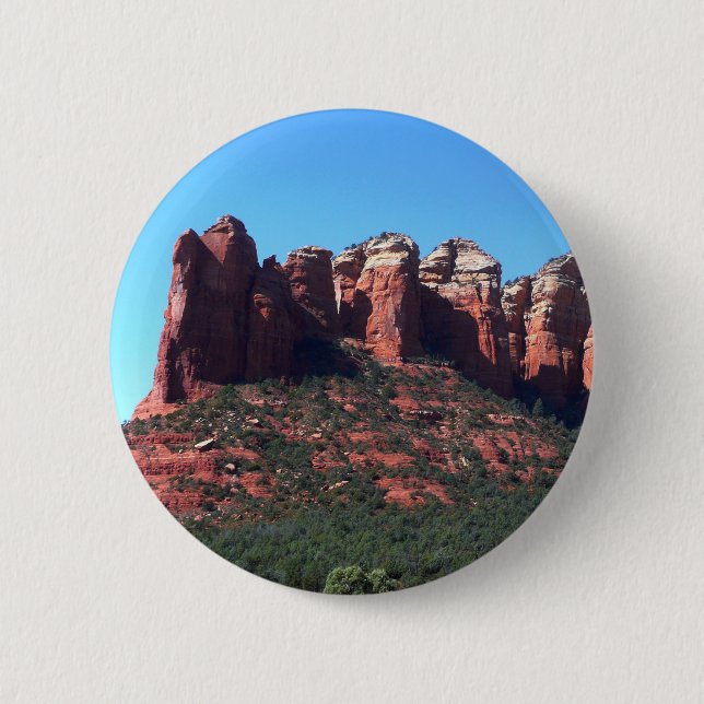 Coffee Pot Rock II in Sedona Arizona 6 Cm Round Badge (Front)