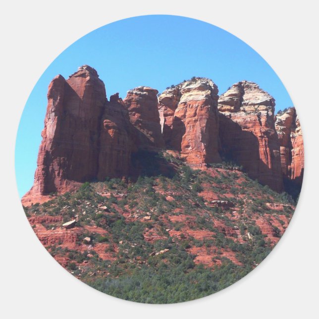 Coffee Pot Rock II in Sedona Arizona Classic Round Sticker (Front)