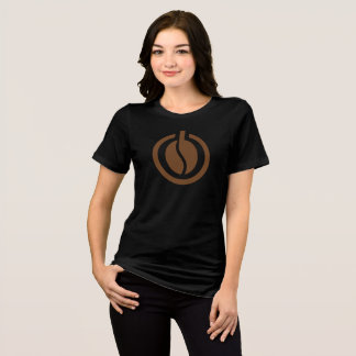 Coffee Power Minimal Symbol Brown Design Tri-Blend Shirt