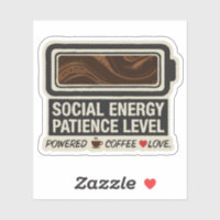  Coffee Powered Social Battery | Funny Energy Leve