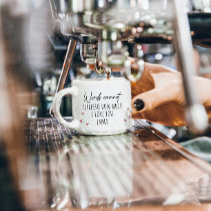 Coffee Pun Say I Love You Funny Valentines Day Espresso Cup