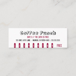 Coffee Punch Card