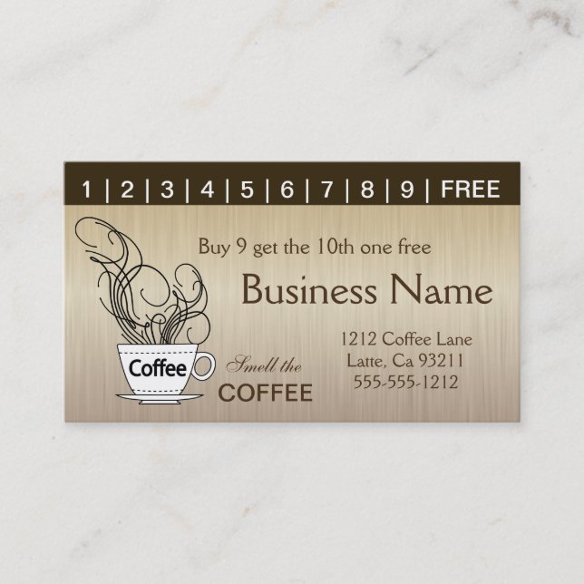 Coffee Punch Cards Both Sides (Front)