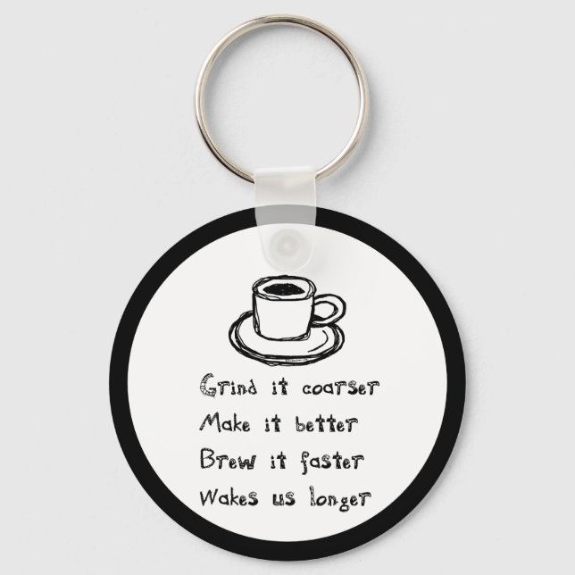 Coffee Punk Keychain (Front)