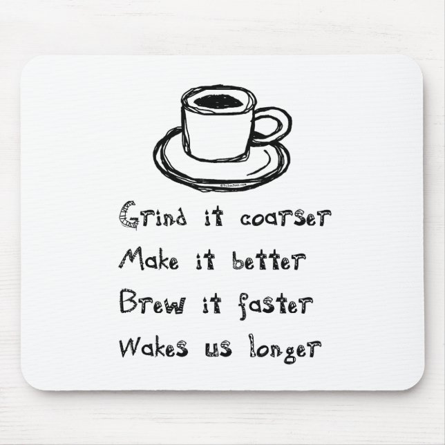 Coffee Punk Mousepad (Front)