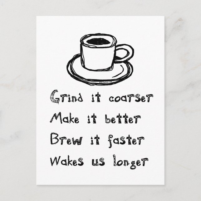 Coffee Punk Postcard (Front)