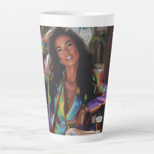 Coffee Queen Digital Art Latte Mug