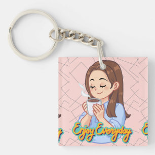 coffee quote key ring