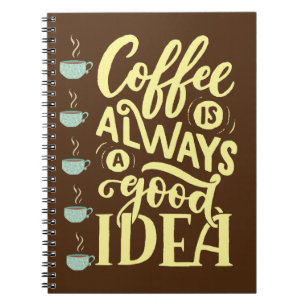 coffee quote notebook