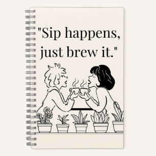coffee quote  notebook
