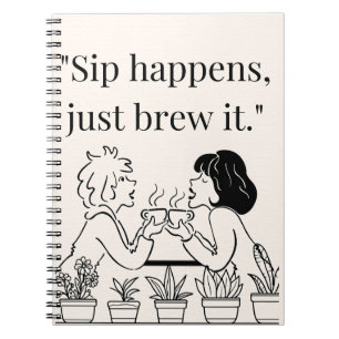 coffee quote notebook