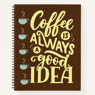 coffee quote notebook