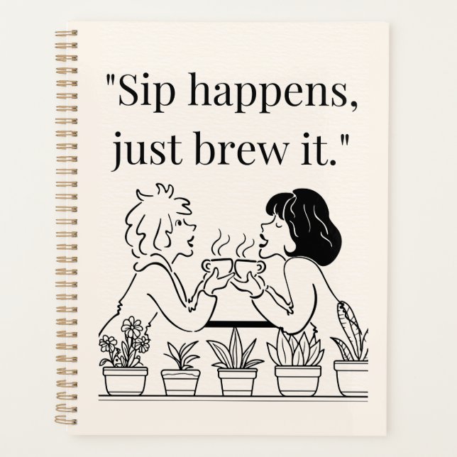 coffee quote  planner (Front)