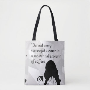 coffee quote tote bag