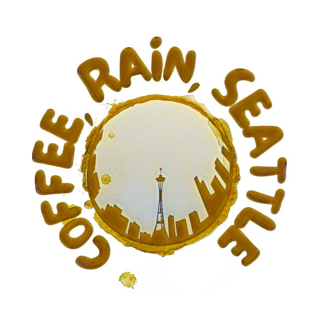 Coffee Rain Seattle T-Shirt (Creator Uploaded)
