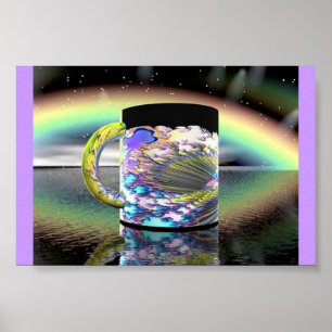 Coffee Rainbow Poster