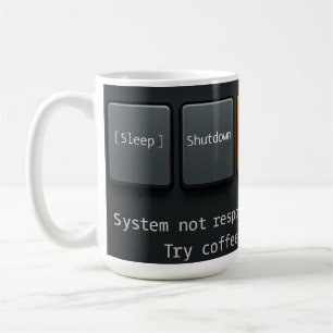 Coffee Reboot Mug – Funny Tech-Inspired Design for