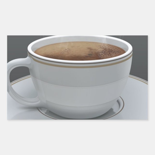 Coffee Rectangular Sticker (Front)