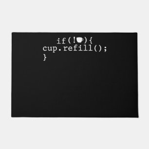 Coffee Refill Smart Coding Software Engineer Doormat