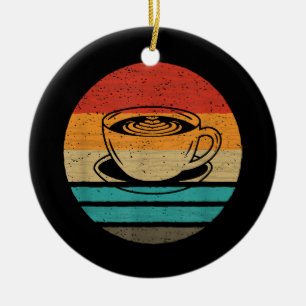 Coffee Retro Style Vintage Ceramic Tree Decoration