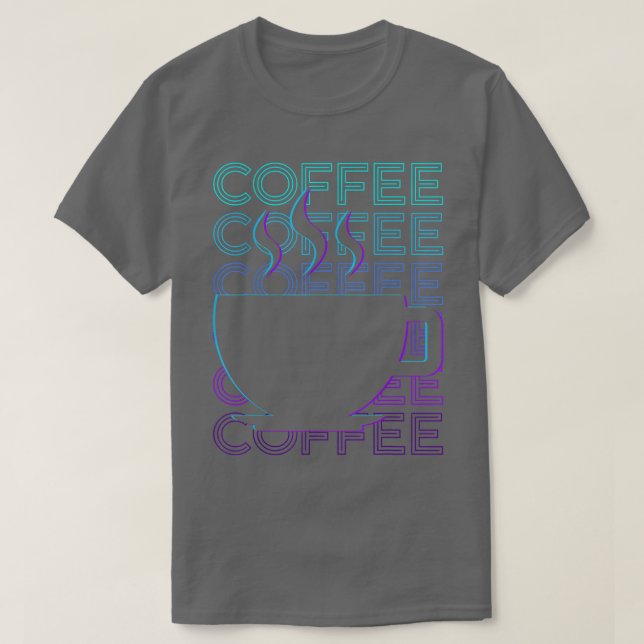 Coffee Retro  T-Shirt (Design Front)