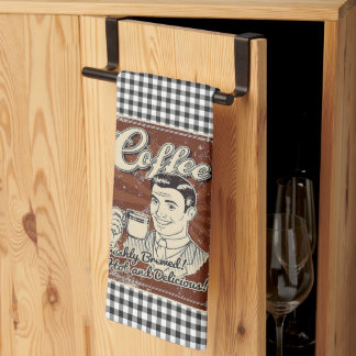 Coffee Retro Tea Towel