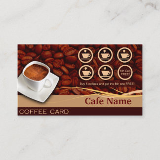 Coffee Rewards and Business Card - Cafe