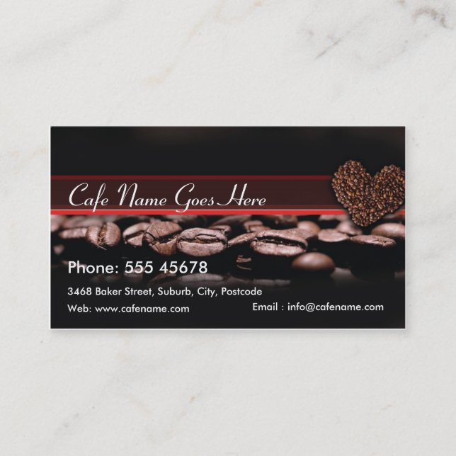 Coffee Rewards Card (Front)