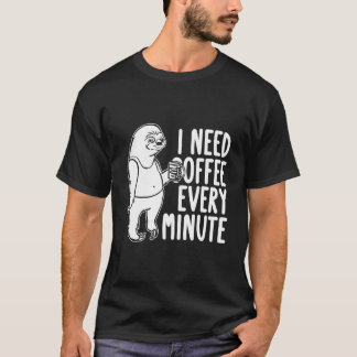 Coffee Roaster Roasting Cafe Barista Coffee Sloth T-Shirt