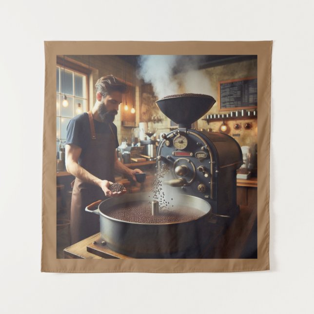 Coffee Roaster Tapestry (Front)