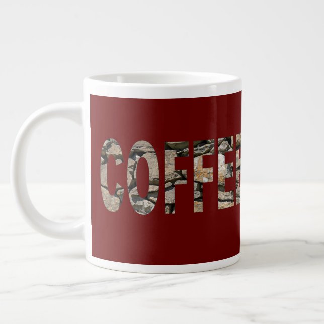 Coffee Rocks Large Coffee Mug (Left)