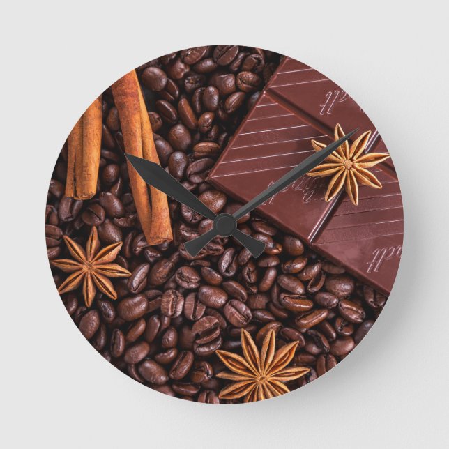 coffee round clock (Front)