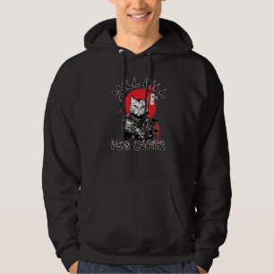 Coffee Samurai Cat Hoodie