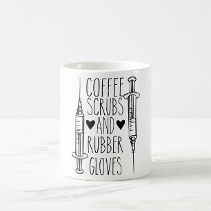 Coffee Scrubs And Rubber Gloves Coffee Mug