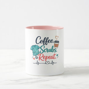 Coffee. Scrubs. Repeat. Mug