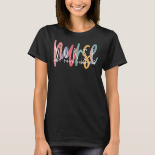 Coffee Scrubs & Rubber Gloves  Proud  Nurse T-Shirt