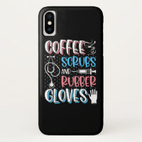 COFFEE SCRUBS RUBBER GLOVES RN Registered Nurse