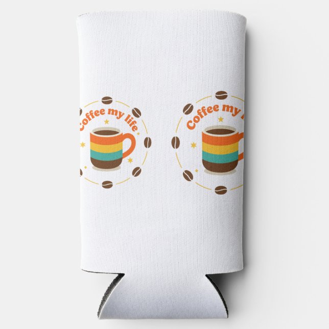 coffee seltzer can cooler (Front)