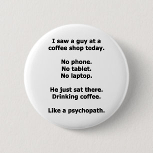 Coffee Shop 6 Cm Round Badge