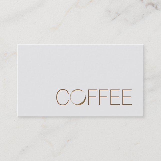 Coffee Shop Business Card (Front)