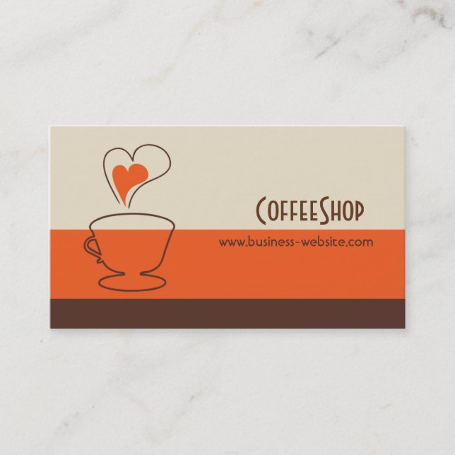 Coffee Shop Business Card (Front)