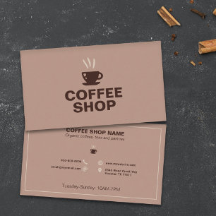 Coffee Shop Business Card