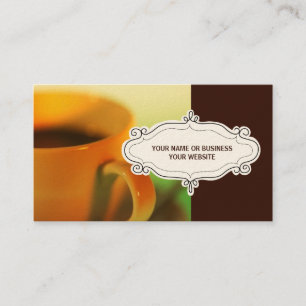 Coffee Shop Business Cards {Brown}