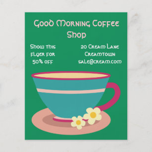 Coffee Shop cafe advertisement Flyer